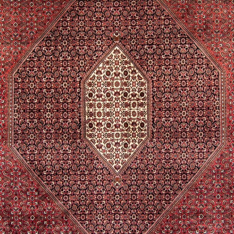 Tapis persan - Bidjar - 382 x 249 cm - rouge foncé