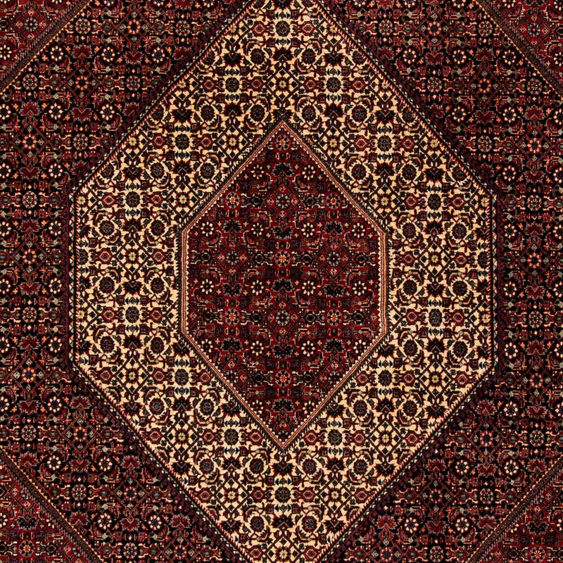 Tapis persan - Bidjar - 255 x 205 cm - rouge foncé