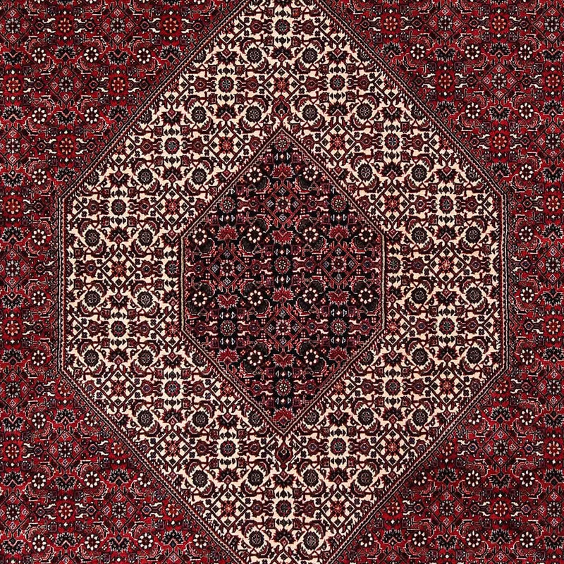 Tapis persan - Bidjar - 252 x 203 cm - rouge foncé