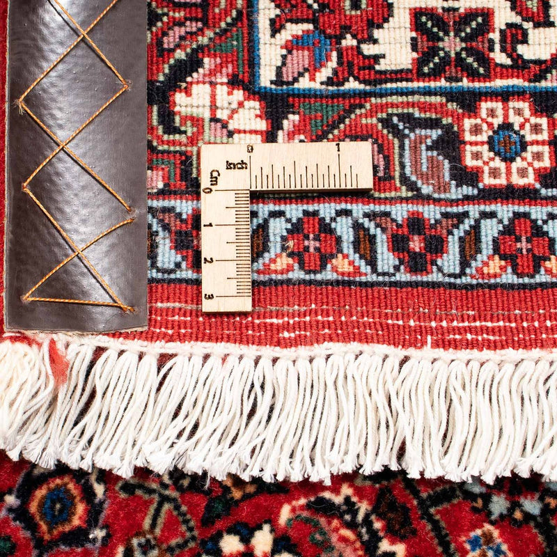 Tapis persan - Bidjar - 252 x 203 cm - rouge foncé