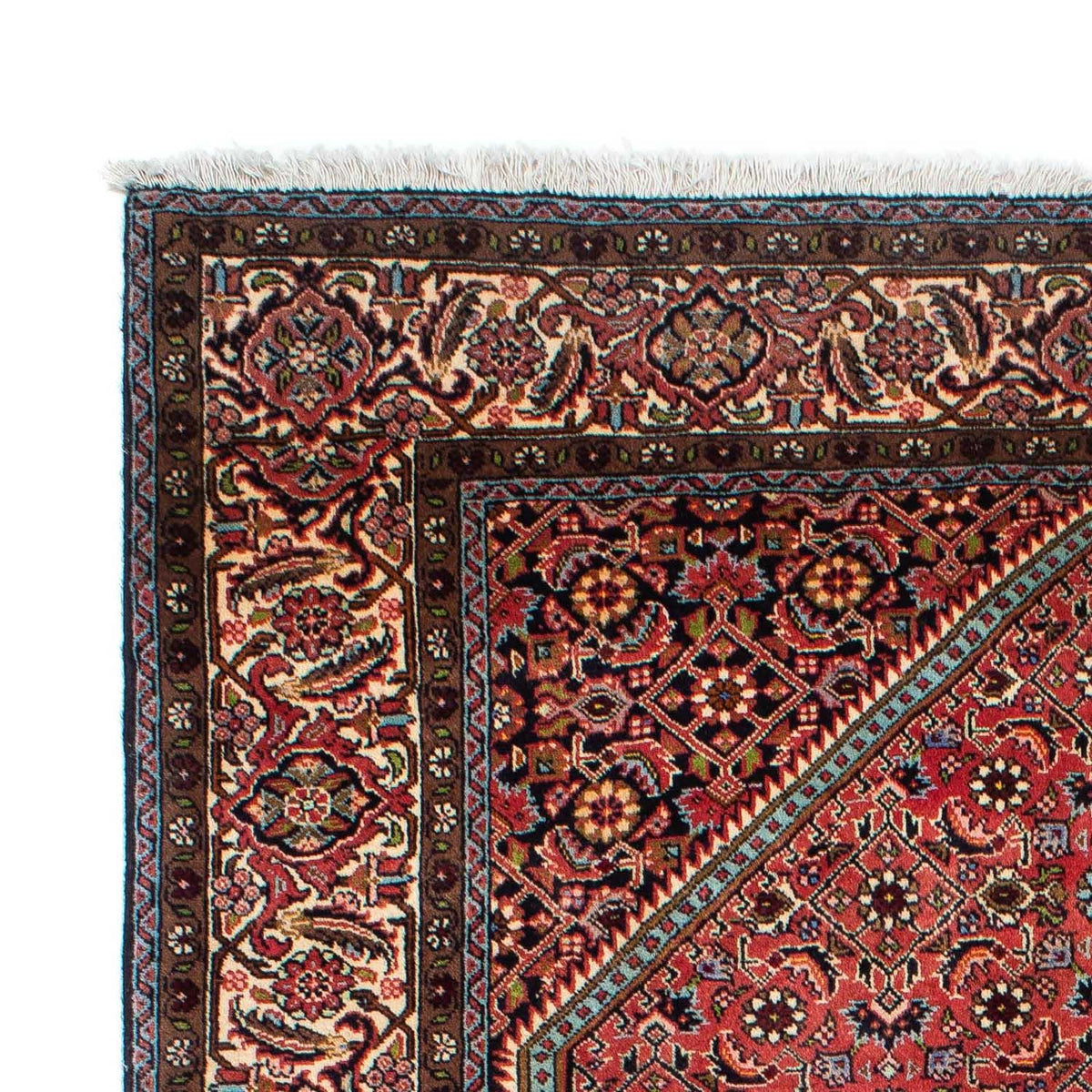 Tapis persan - Bidjar - 242 x 135 cm - rouge