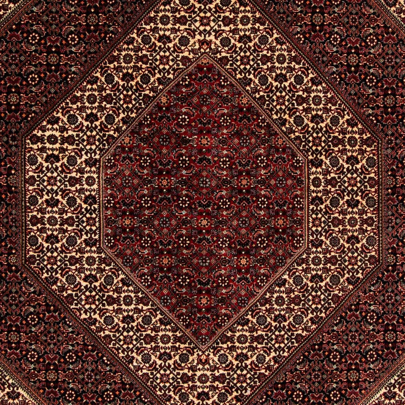 Tapis persan - Bidjar - 262 x 203 cm - rouge foncé
