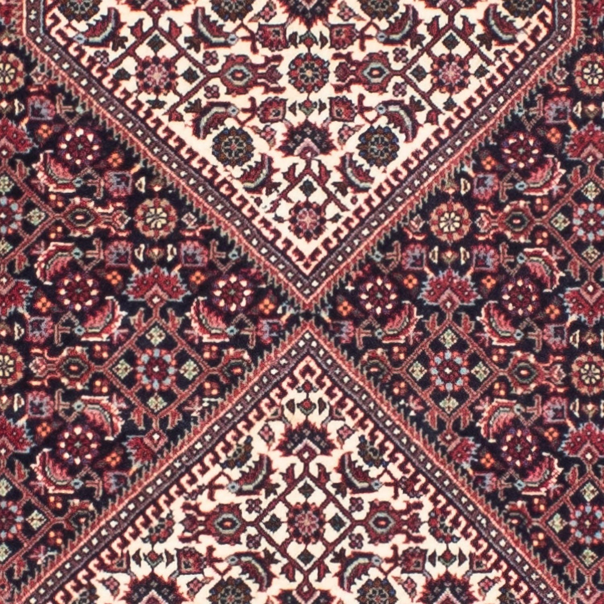 Tapis de couloir Tapis persan - Bidjar - 289 x 83 cm - bleu foncé