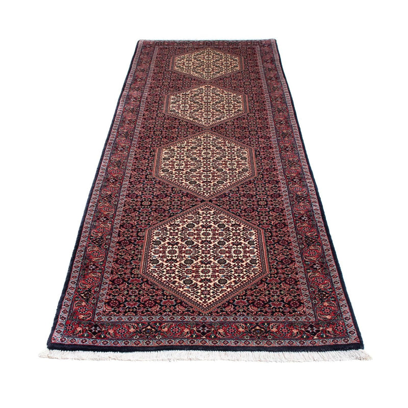 Tapis de couloir Tapis persan - Bidjar - 289 x 83 cm - bleu foncé