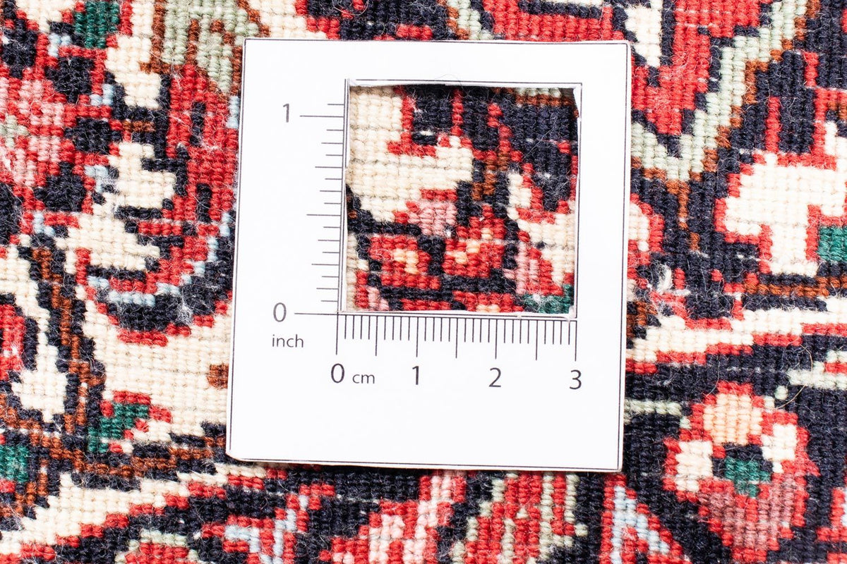 Tapis persan - Bidjar ronde  - 155 x 155 cm - rouge foncé