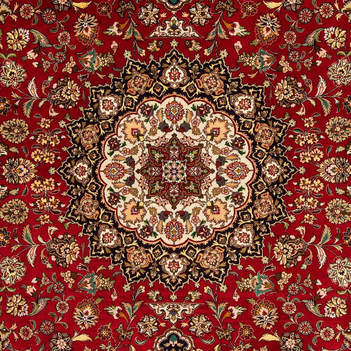 Tapis persan - Tabriz - Royal - 300 x 202 cm - rouge foncé