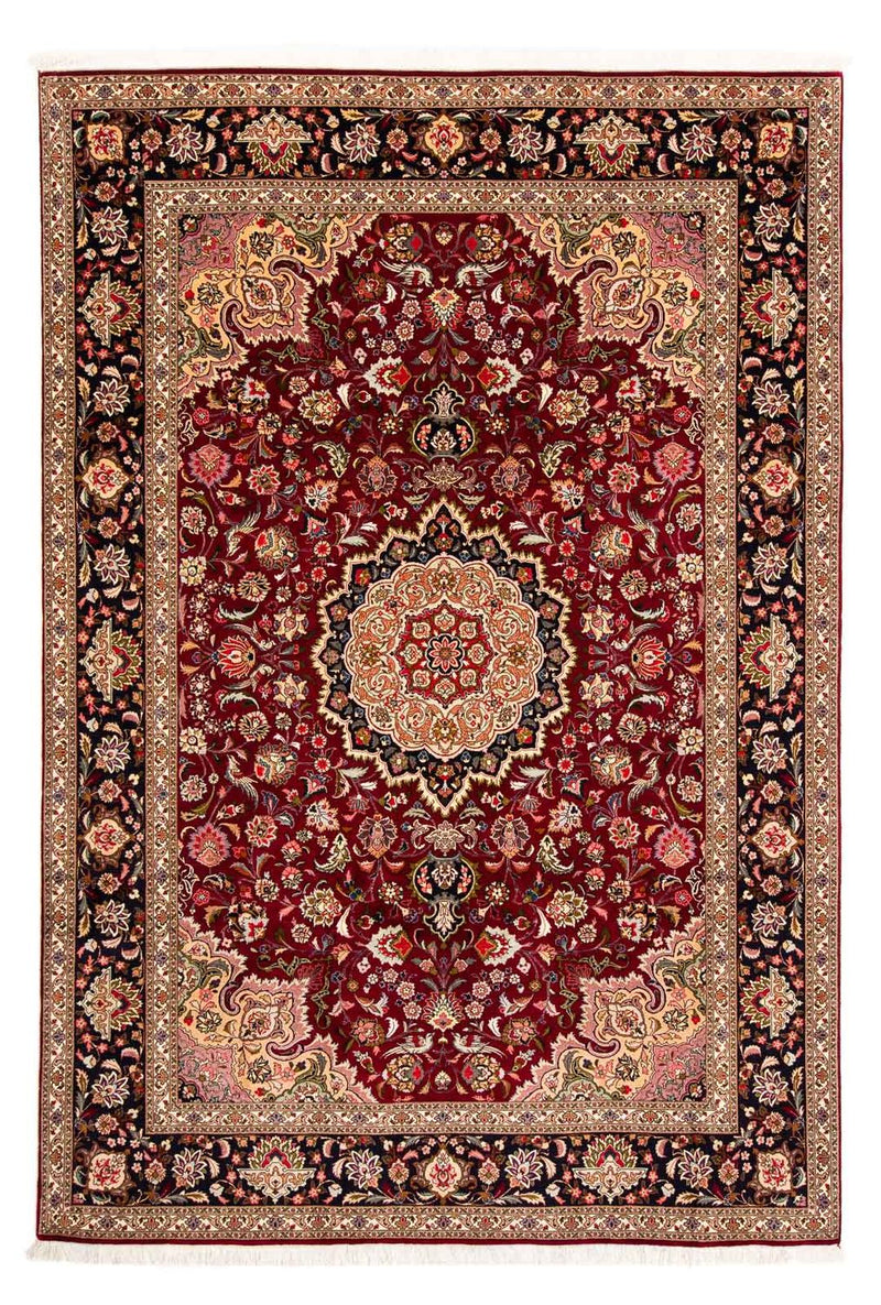 Tapis persan - Tabriz - Royal - 300 x 202 cm - rouge foncé