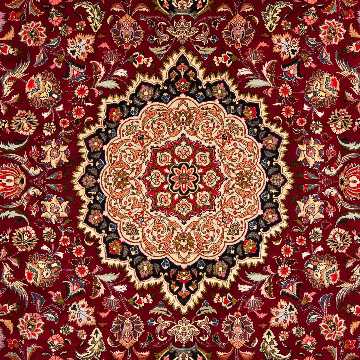Tapis persan - Tabriz - Royal - 300 x 202 cm - rouge foncé