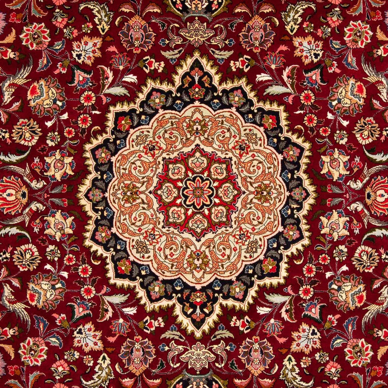 Tapis persan - Tabriz - Royal - 300 x 202 cm - rouge foncé