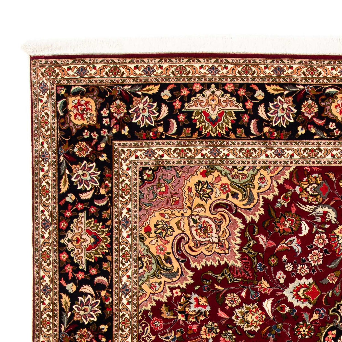 Tapis persan - Tabriz - Royal - 300 x 202 cm - rouge foncé