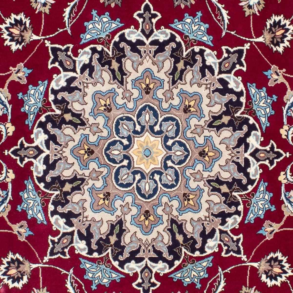 Tapis persan - Tabriz - Royal - 207 x 155 cm - rouge foncé