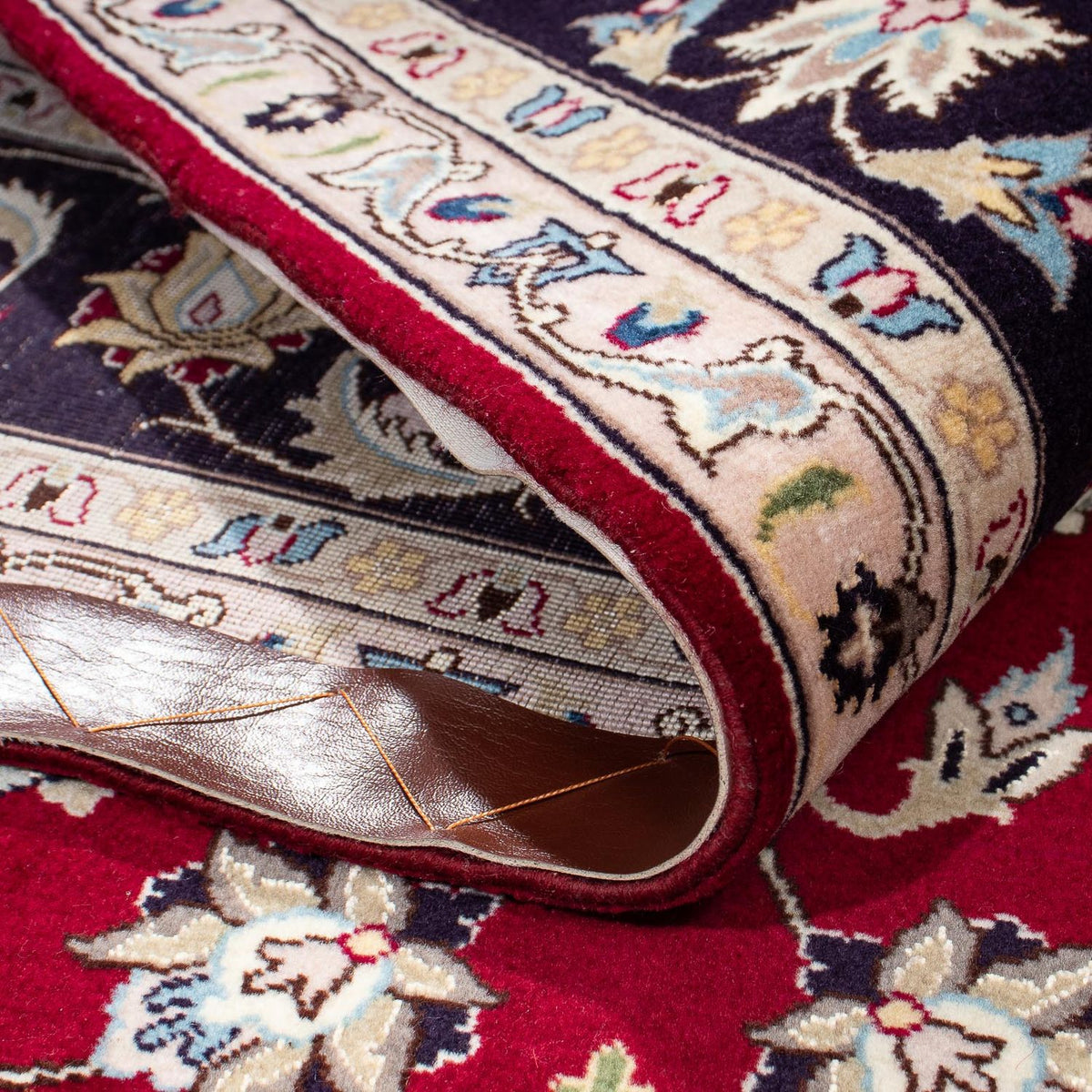 Tapis persan - Tabriz - Royal - 207 x 155 cm - rouge foncé