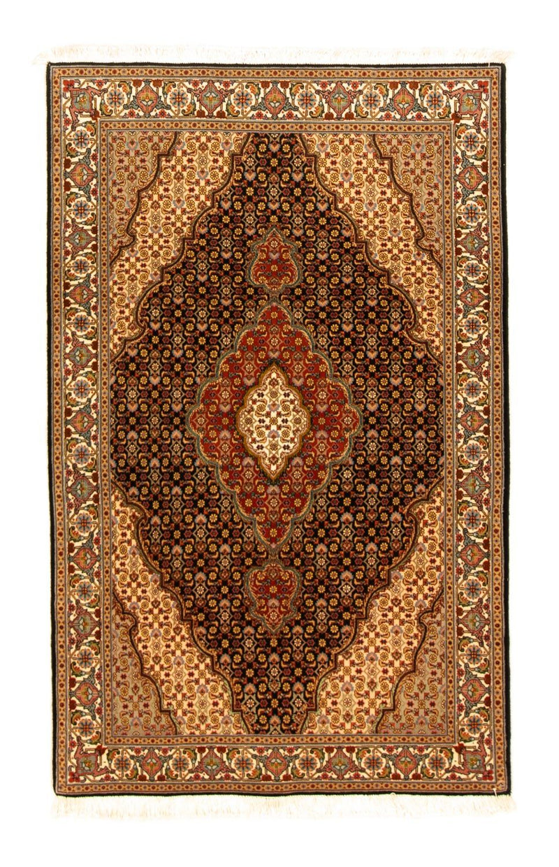 Tapis persan - Tabriz - Royal - 155 x 100 cm - bleu foncé