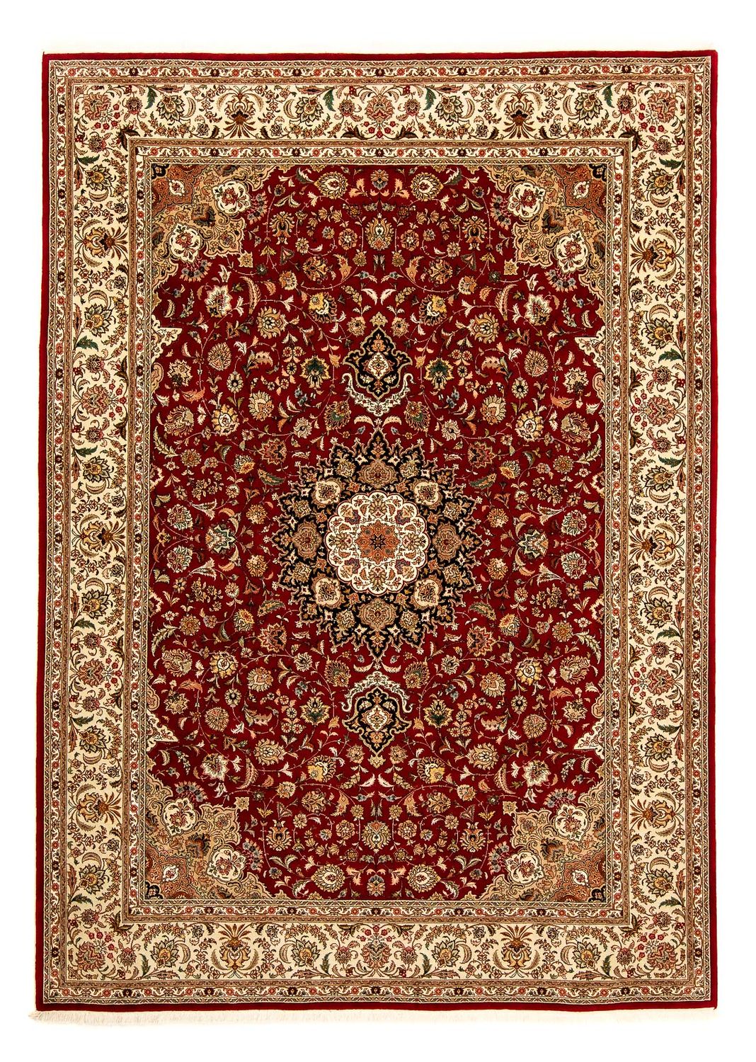 Tapis persan - Tabriz - Royal - 348 x 252 cm - rouge foncé