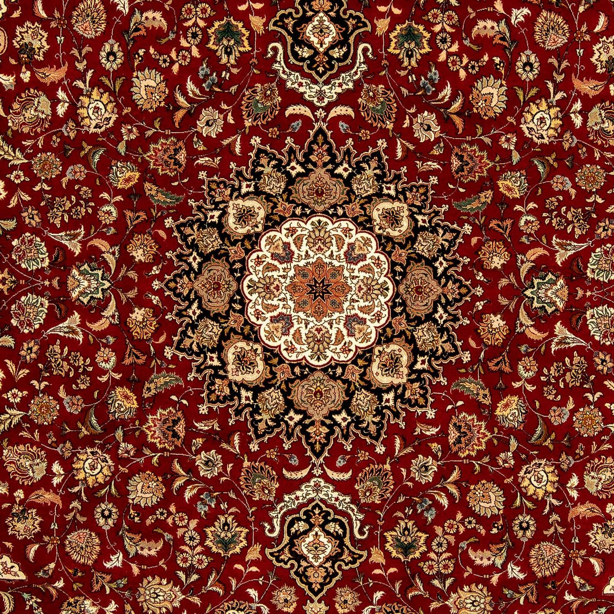 Tapis persan - Tabriz - Royal - 348 x 252 cm - rouge foncé