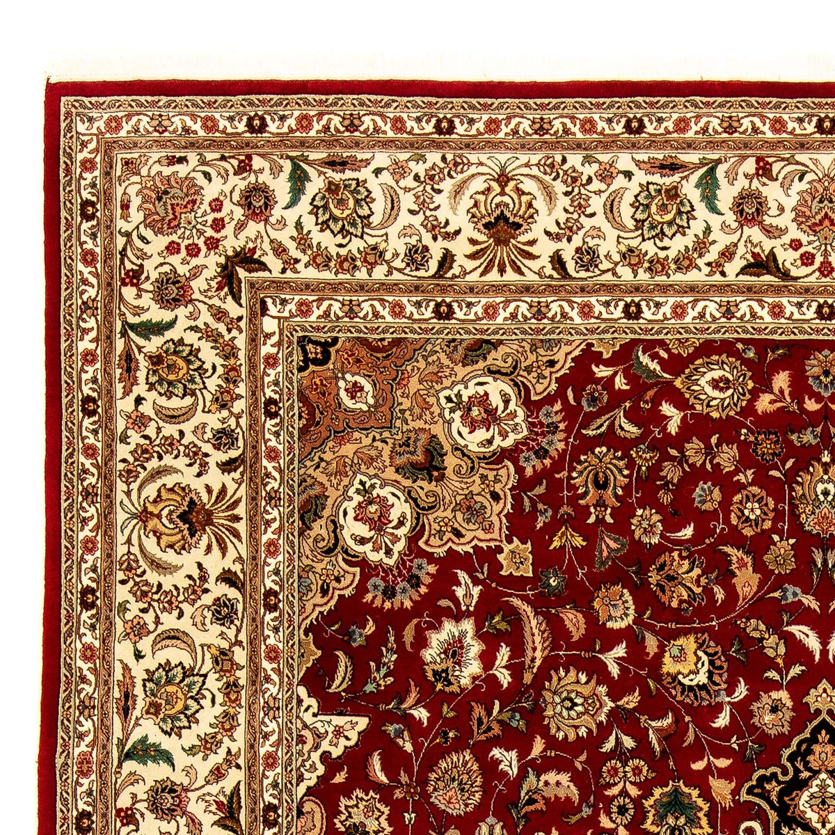 Tapis persan - Tabriz - Royal - 348 x 252 cm - rouge foncé
