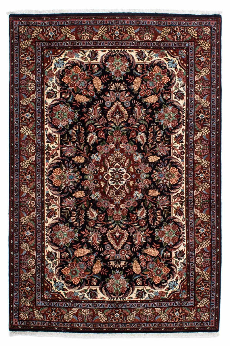 Tapis persan - Bidjar - 210 x 133 cm - bleu foncé