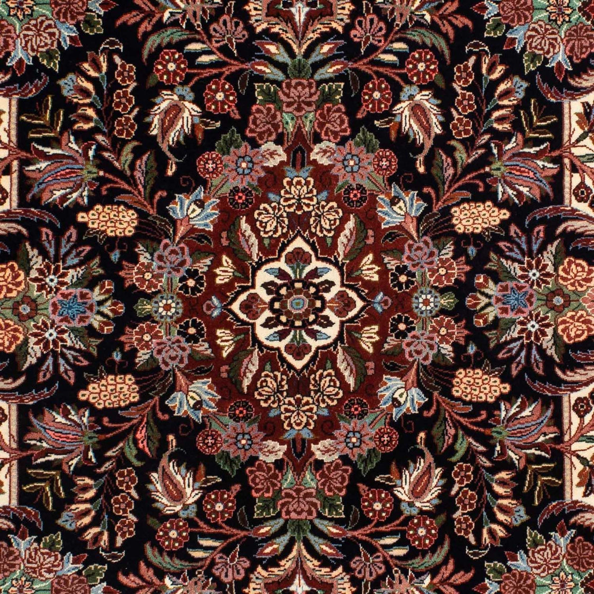 Tapis persan - Bidjar - 210 x 133 cm - bleu foncé