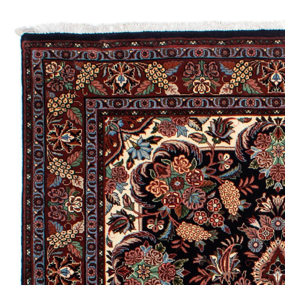 Tapis persan - Bidjar - 210 x 133 cm - bleu foncé