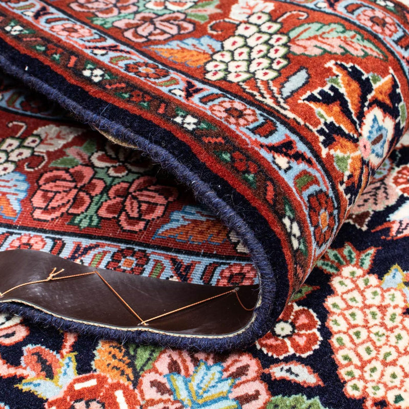 Tapis persan - Bidjar - 210 x 133 cm - bleu foncé