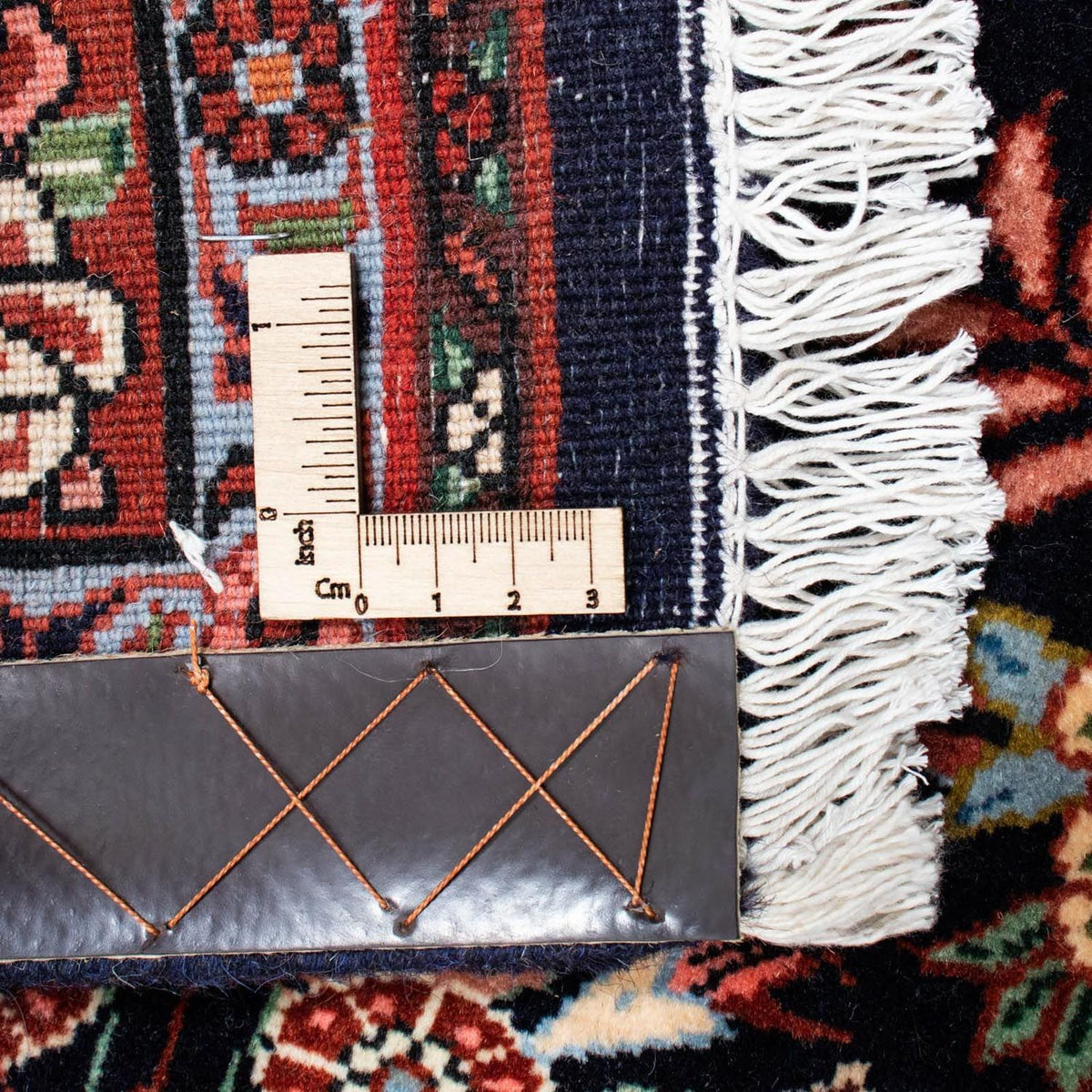 Tapis persan - Bidjar - 210 x 133 cm - bleu foncé