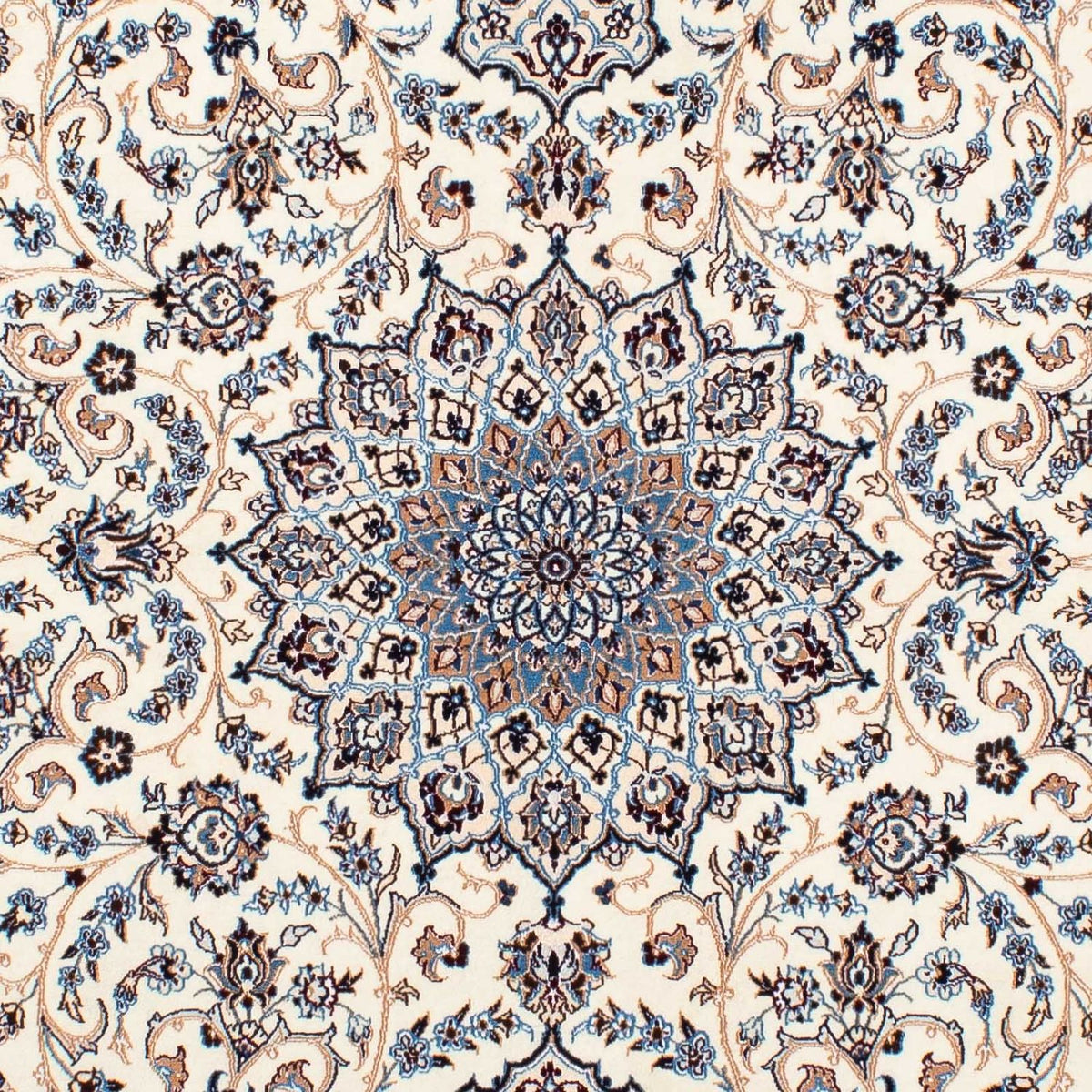 Tapis persan - Nain - Premium - 206 x 131 cm - beige