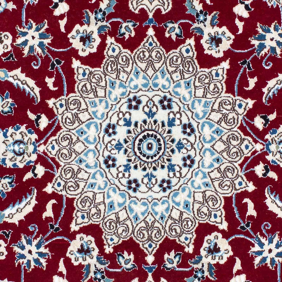 Tapis de couloir Tapis persan - Nain - Royal - 177 x 107 cm - rouge foncé