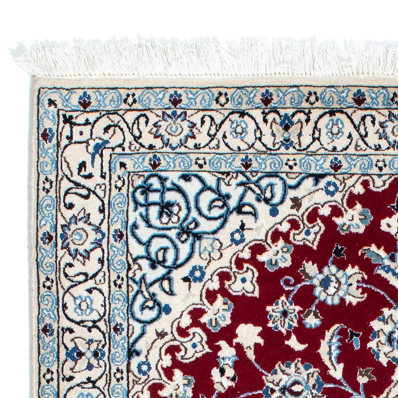 Tapis de couloir Tapis persan - Nain - Royal - 177 x 107 cm - rouge foncé