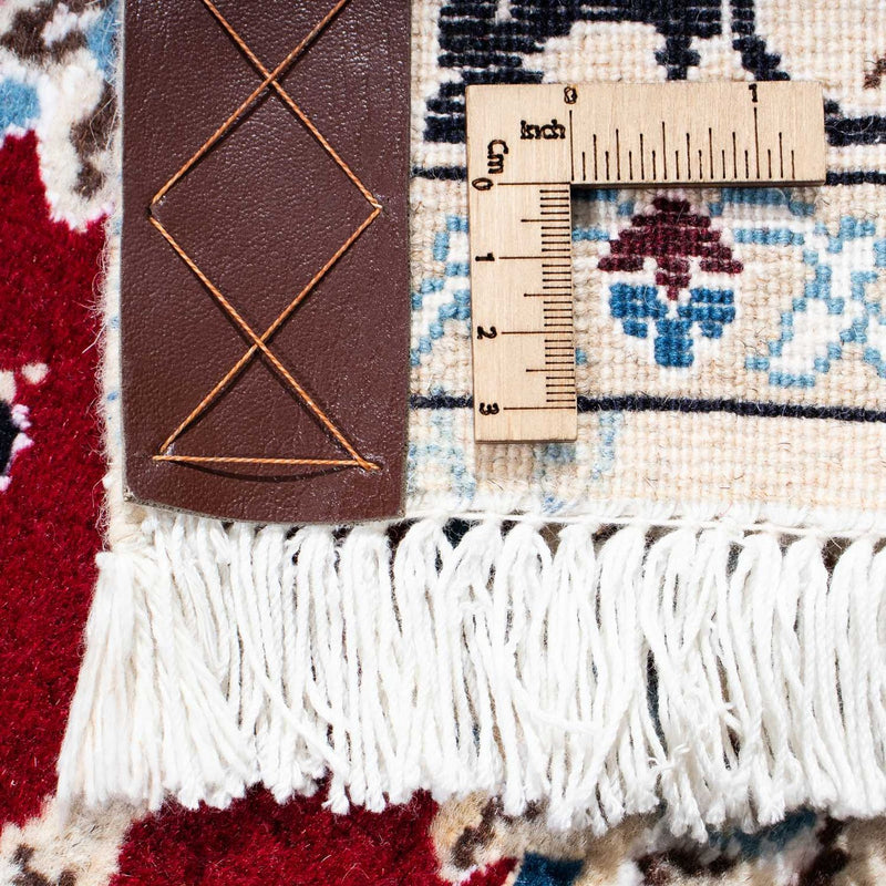 Tapis de couloir Tapis persan - Nain - Royal - 177 x 107 cm - rouge foncé