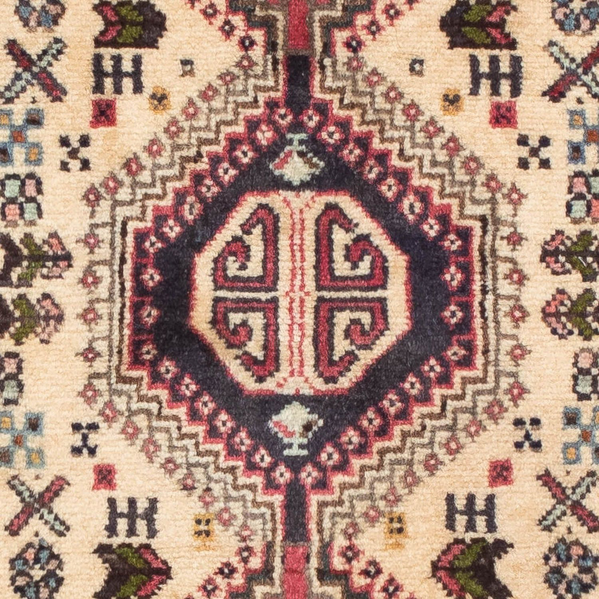 Tapis persan - Nomadic - 123 x 75 cm - rouge clair