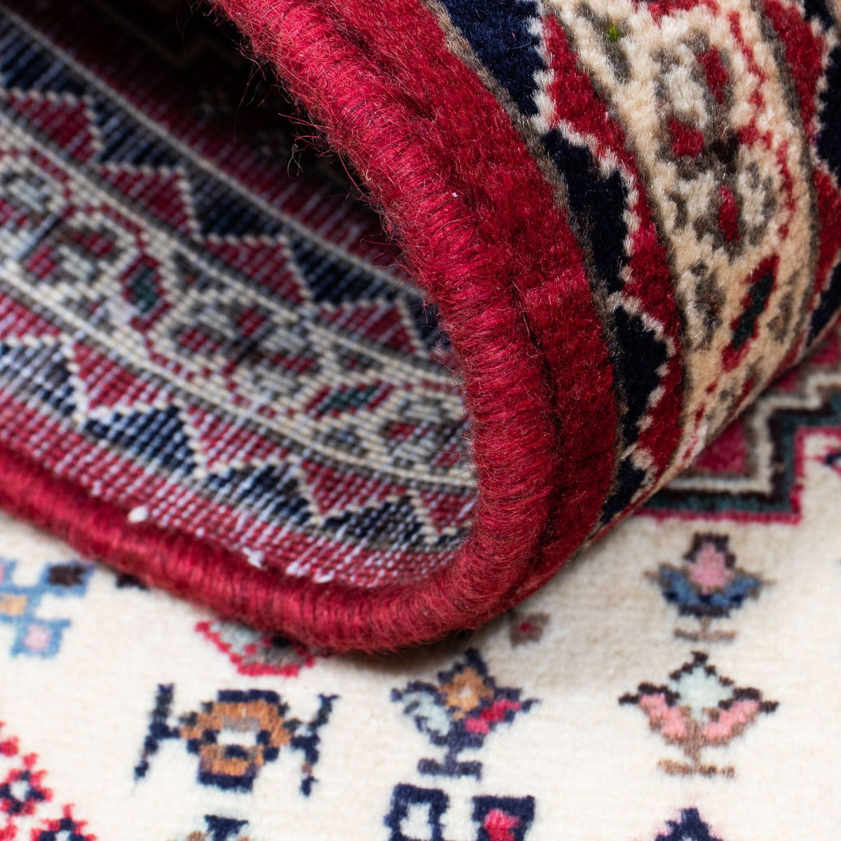 Tapis persan - Nomadic - 123 x 75 cm - rouge clair