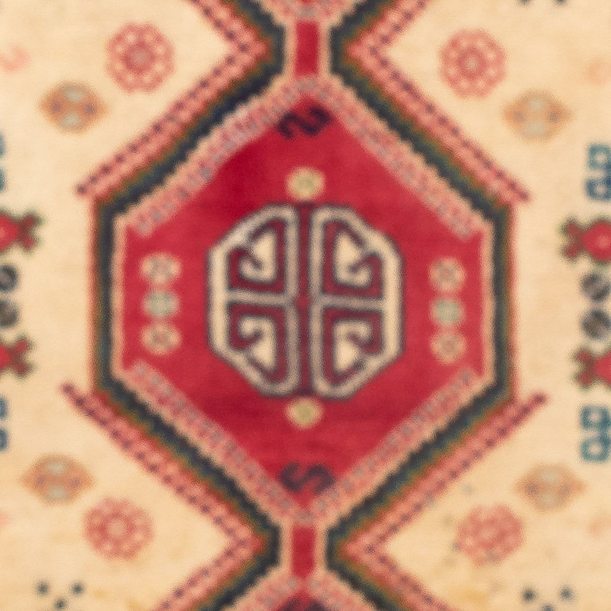 Tapis persan - Nomadic - 117 x 74 cm - rouge clair
