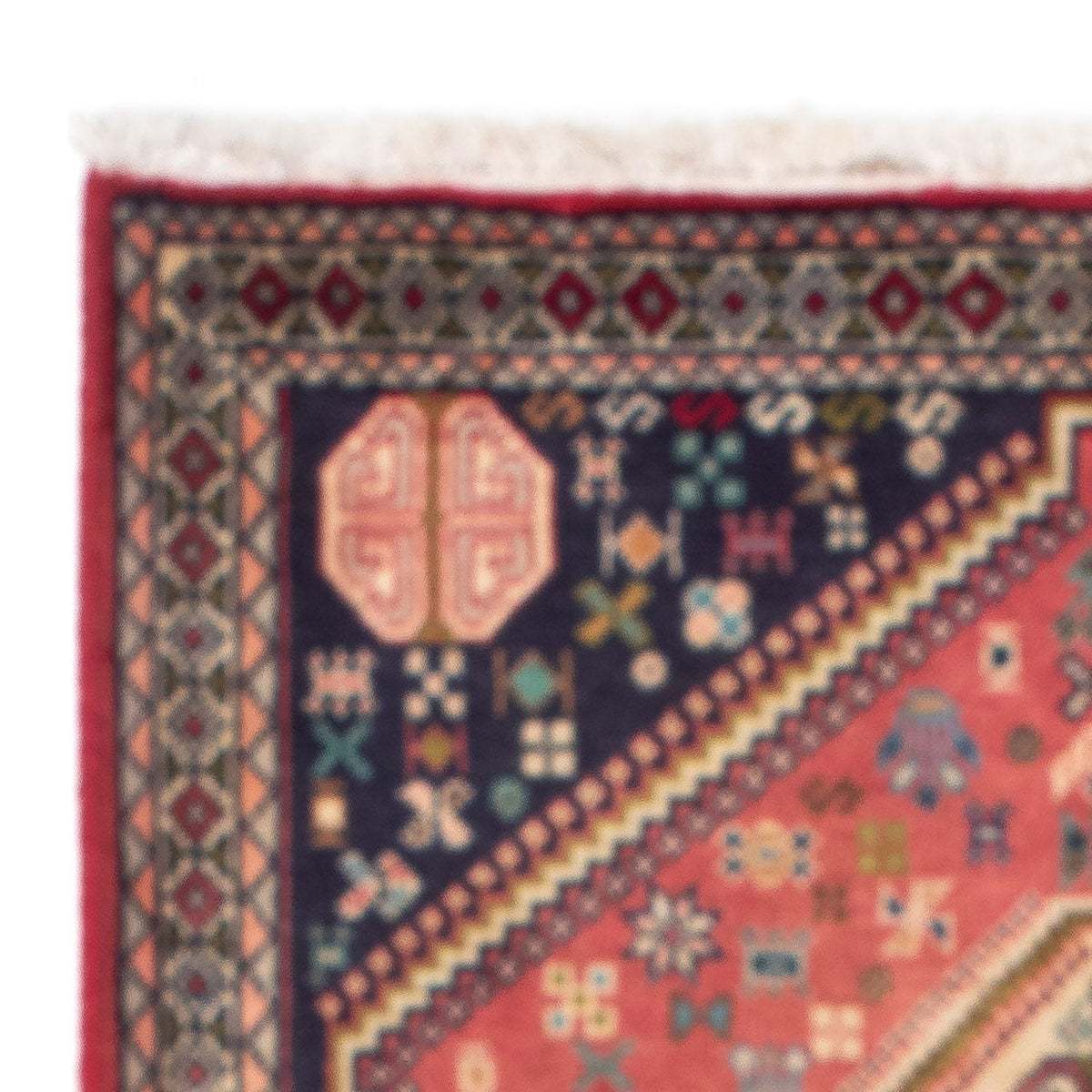 Tapis persan - Nomadic - 123 x 78 cm - rouge clair