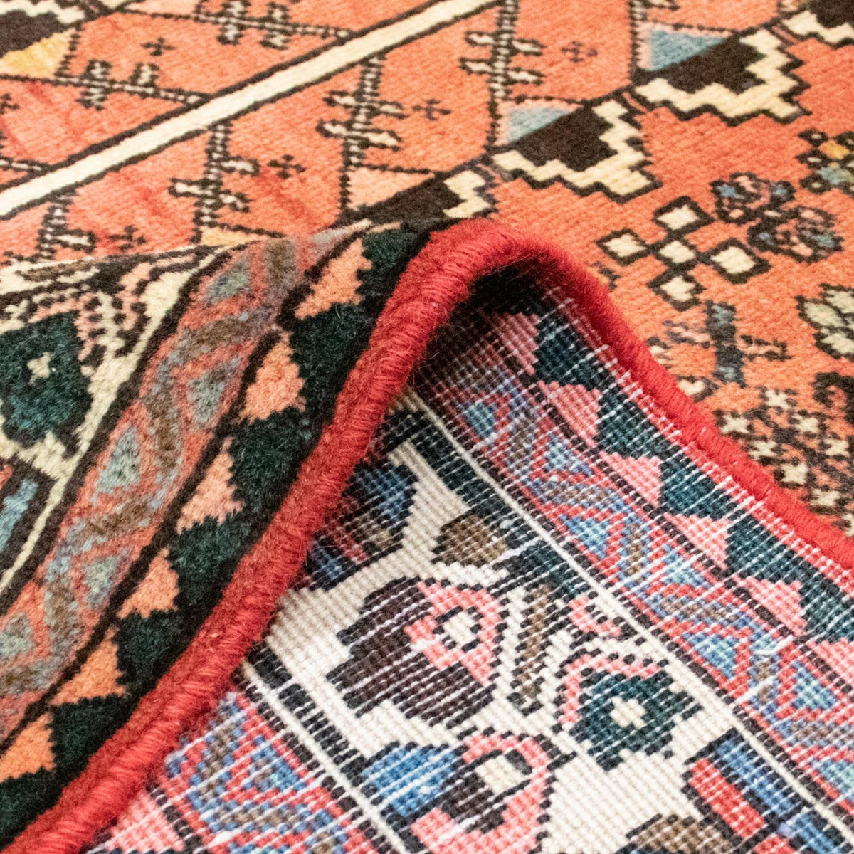 Tapis persan - Nomadic - 191 x 149 cm - rouge