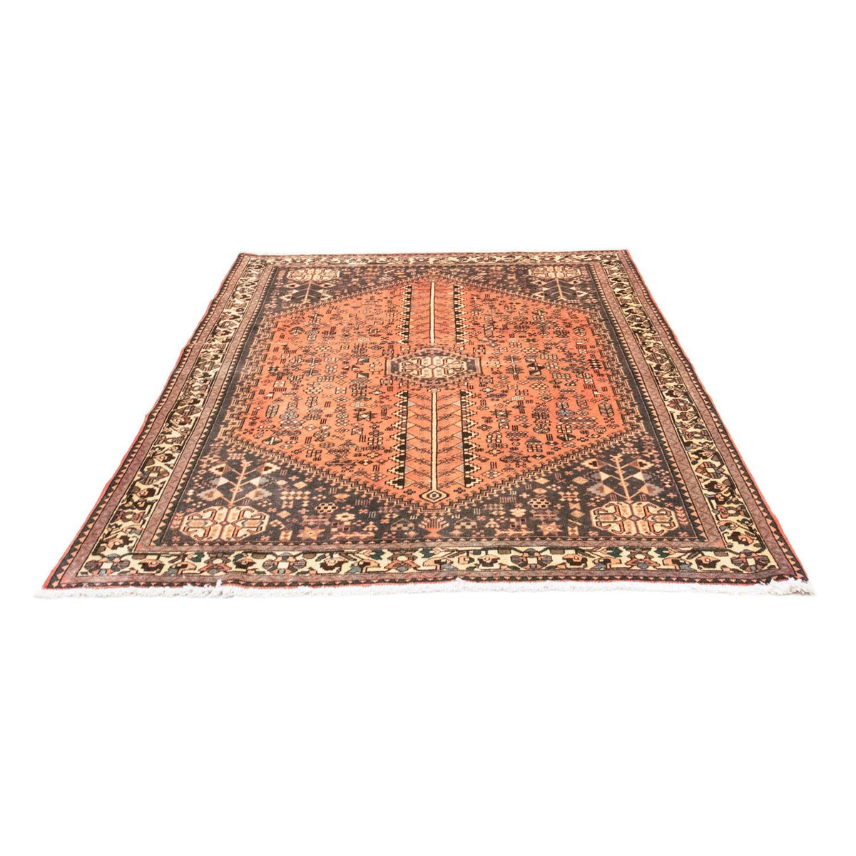 Tapis persan - Nomadic - 191 x 149 cm - rouge