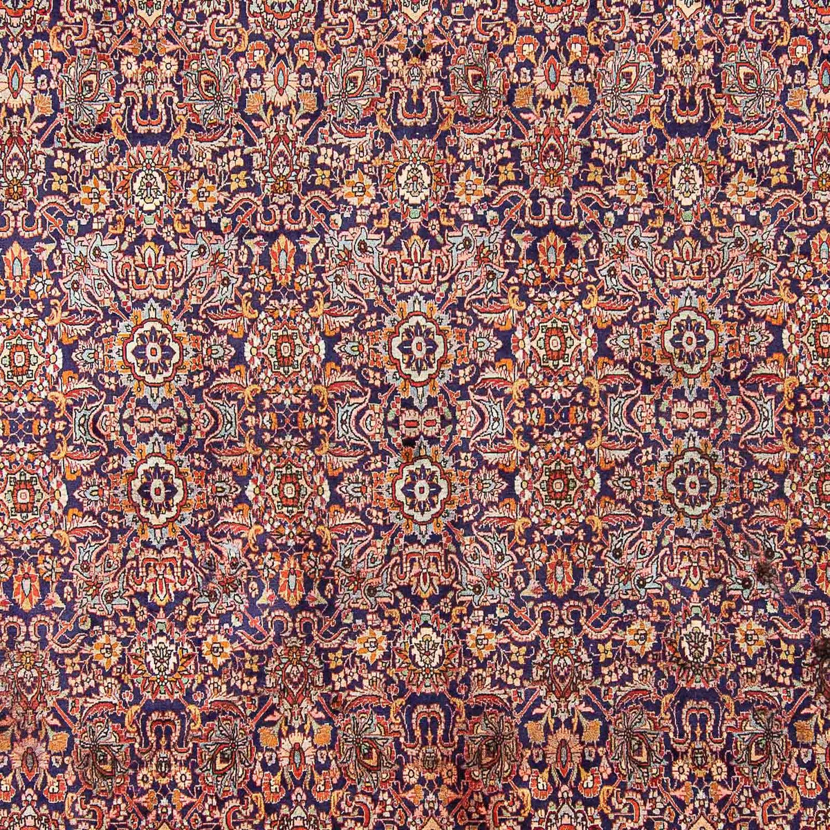 Tapis persan - Bidjar - 385 x 300 cm - bleu foncé