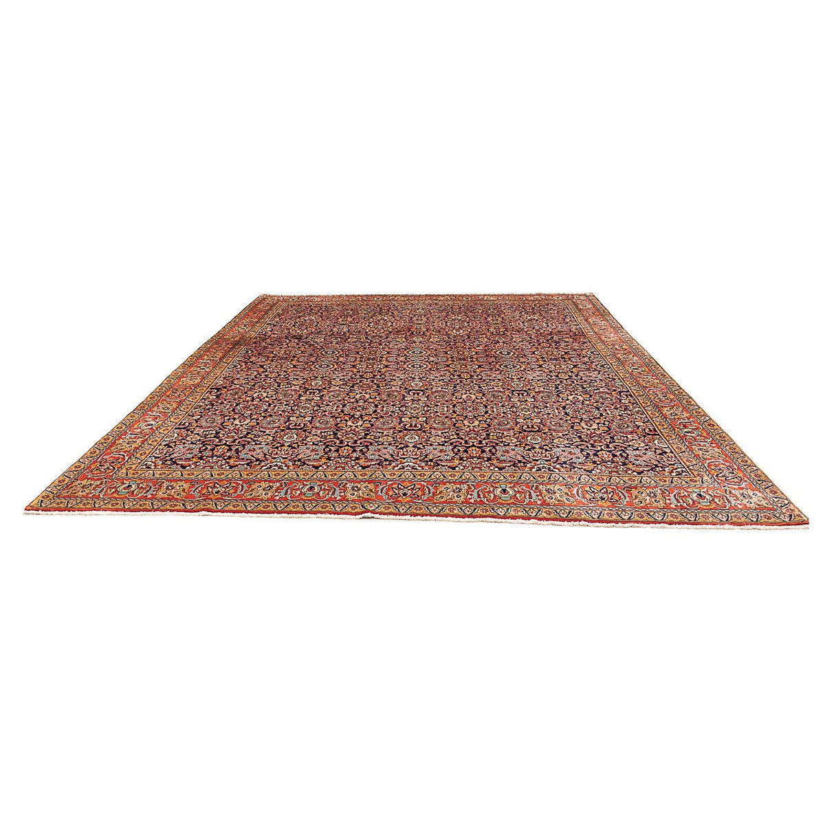 Tapis persan - Bidjar - 385 x 300 cm - bleu foncé