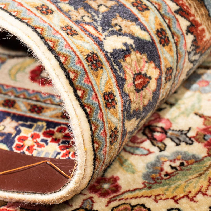 Tapis de couloir Tapis persan - Ghom - 265 x 70 cm - beige