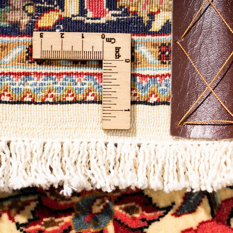 Tapis de couloir Tapis persan - Ghom - 265 x 70 cm - beige