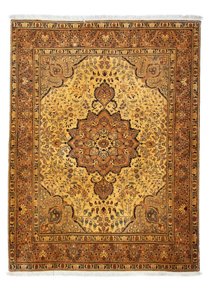Tapis persan - Tabriz - 205 x 154 cm - marron