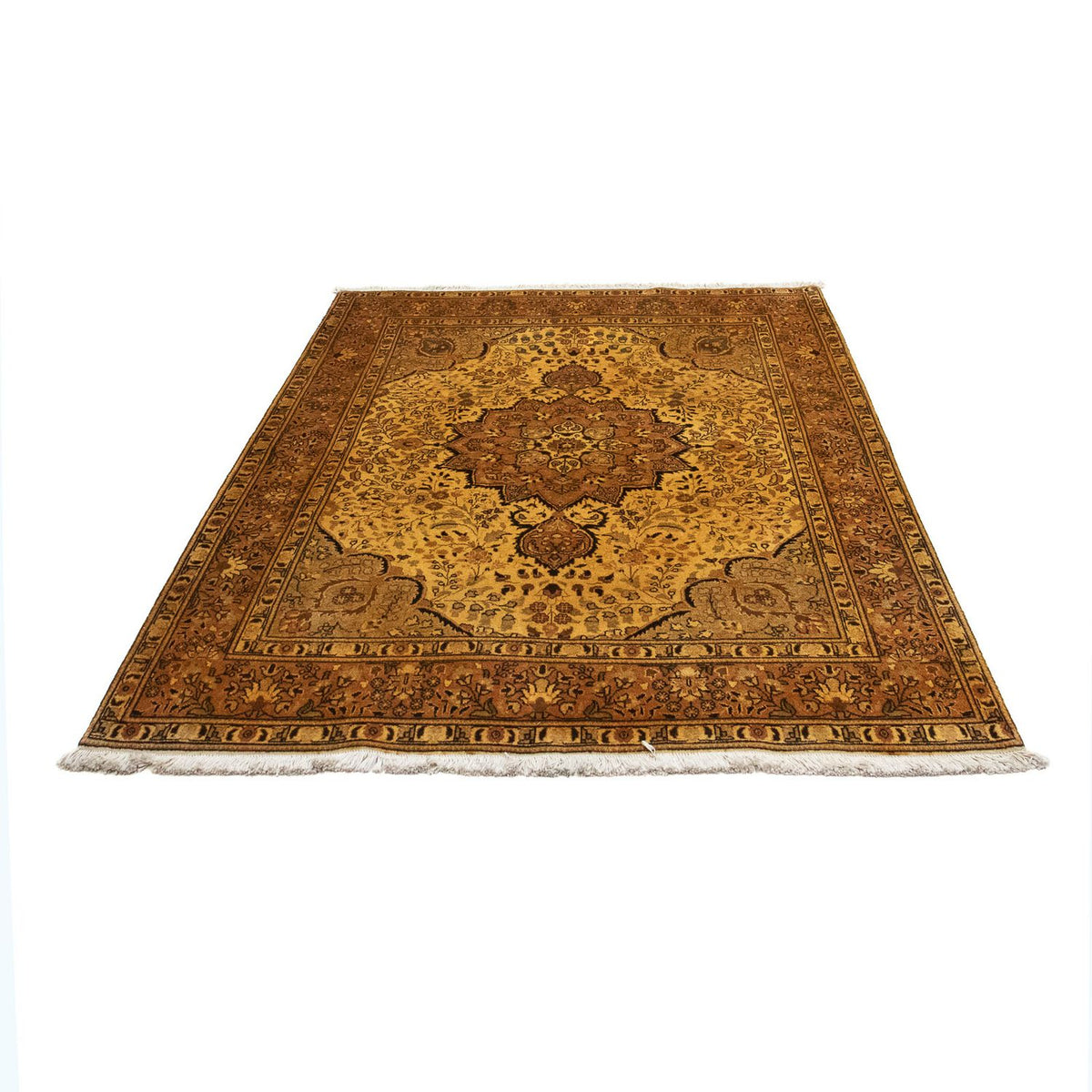 Tapis persan - Tabriz - 205 x 154 cm - marron