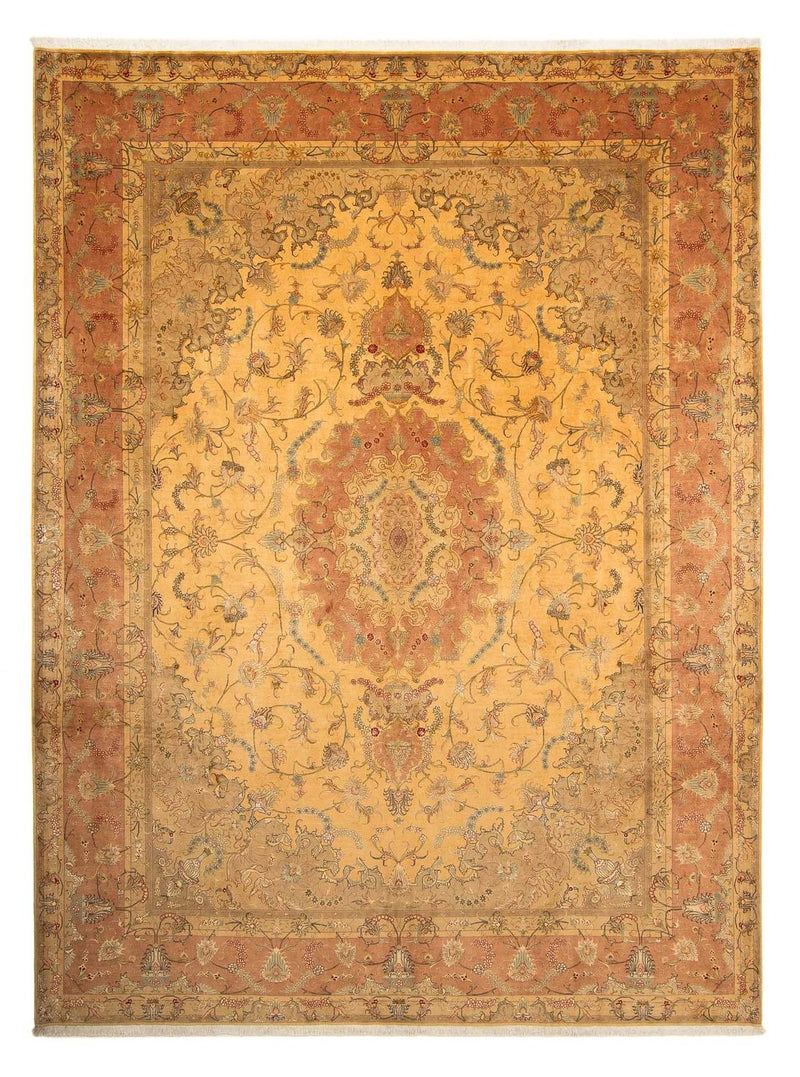 Tapis persan - Tabriz - Royal - 398 x 306 cm - or