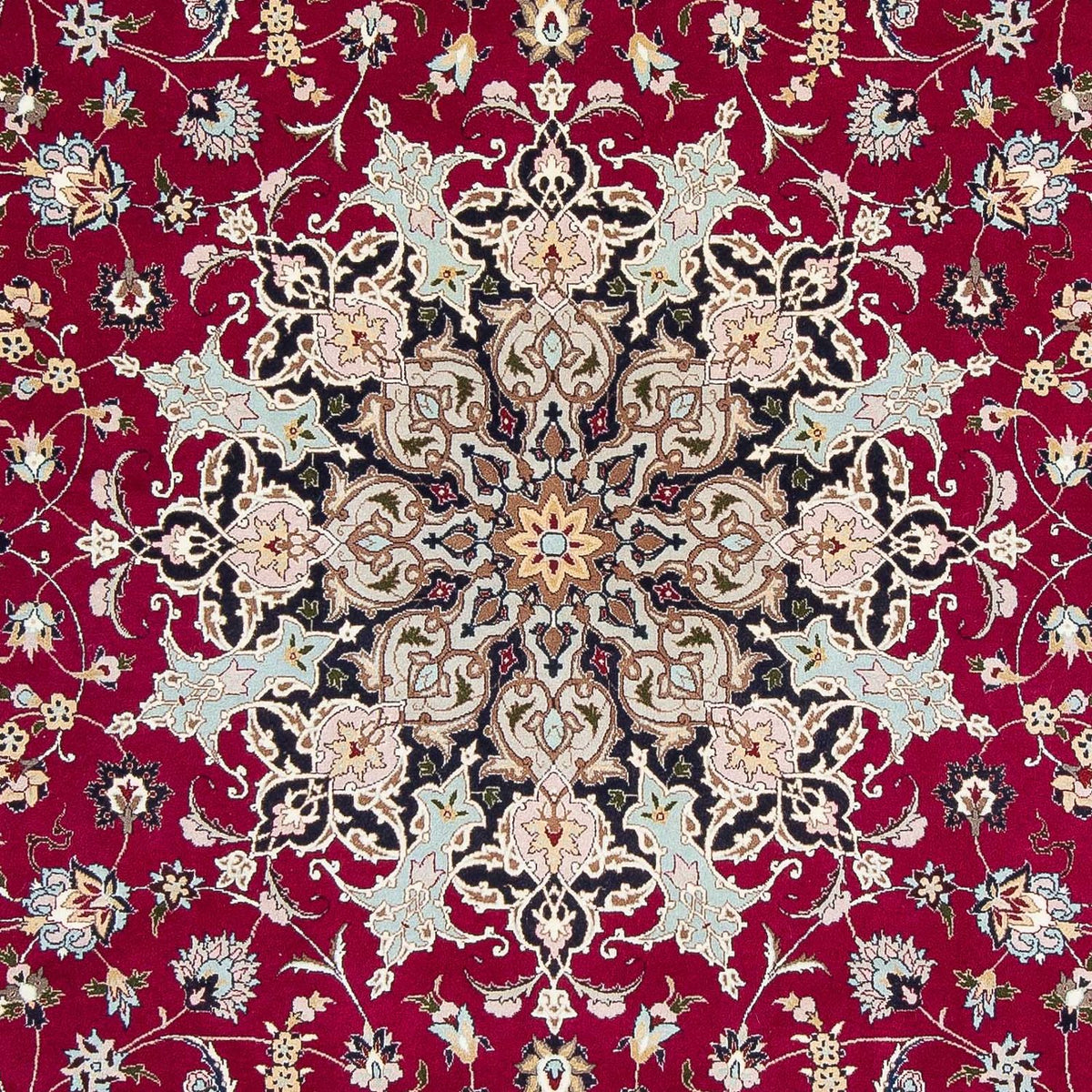 Tapis persan - Tabriz - Royal - 307 x 204 cm - rouge foncé