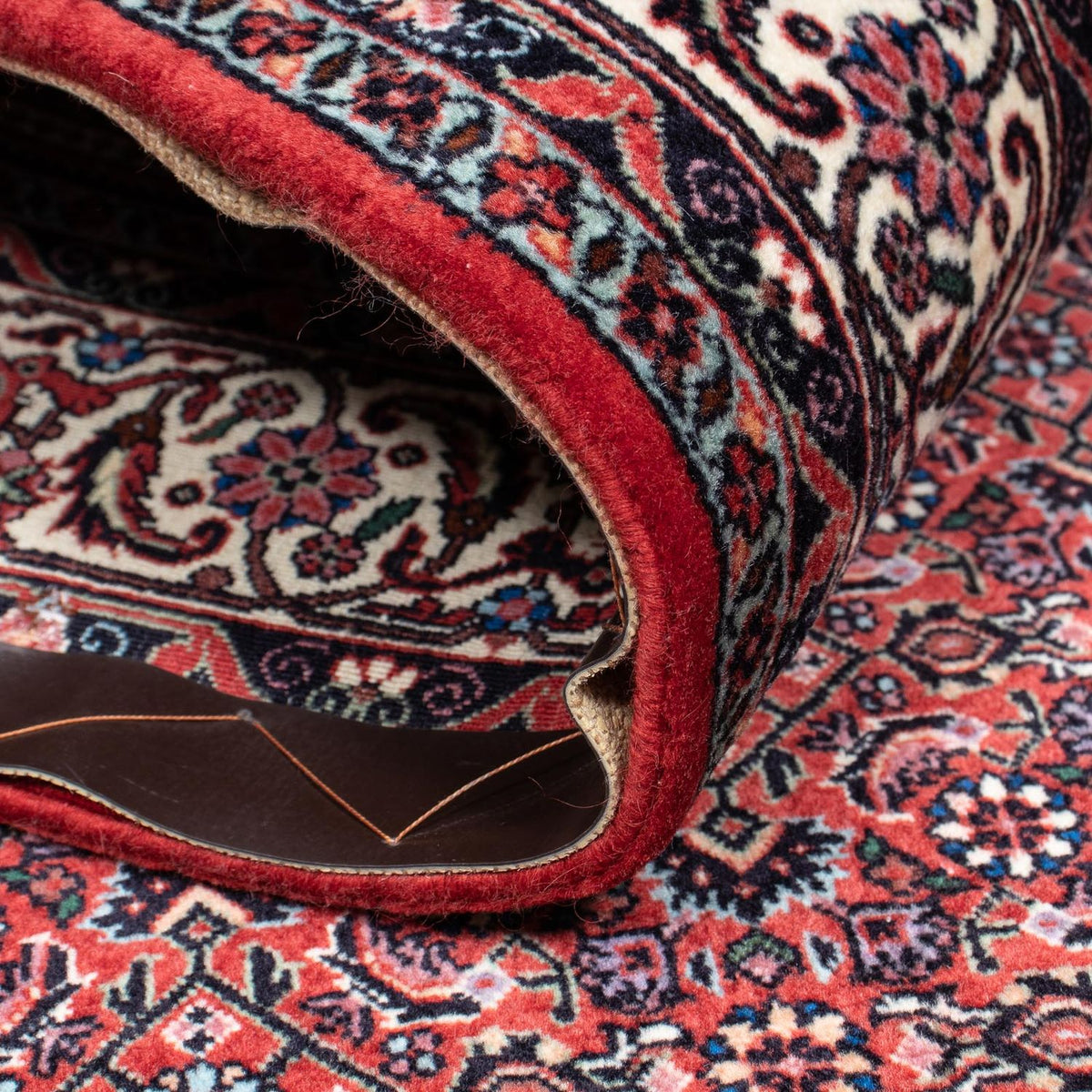 Tapis persan - Bidjar - 220 x 134 cm - rouge clair