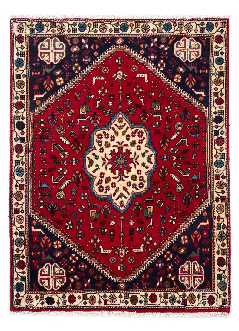 Tapis persan - Nomadic - 148 x 102 cm - rouge foncé