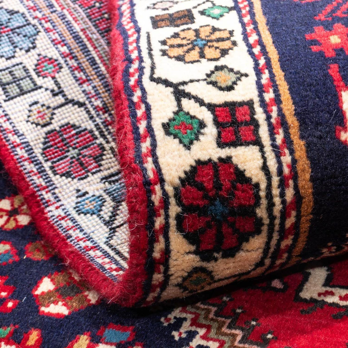 Tapis persan - Nomadic - 148 x 102 cm - rouge foncé