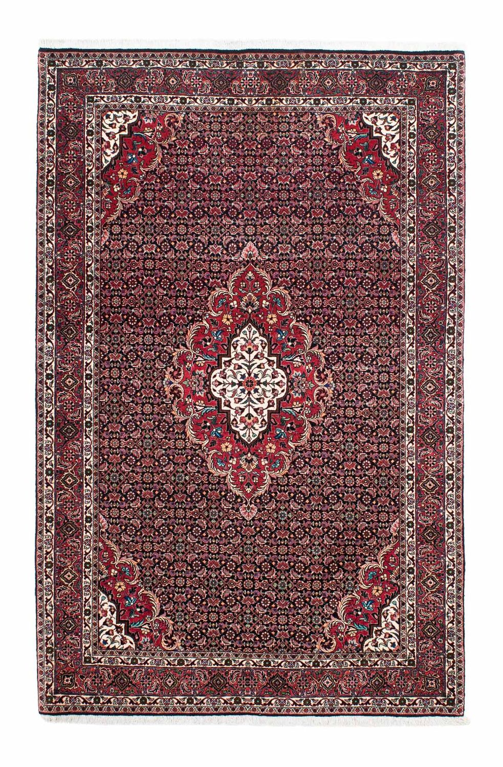Tapis persan - Bidjar - 214 x 133 cm - rouge