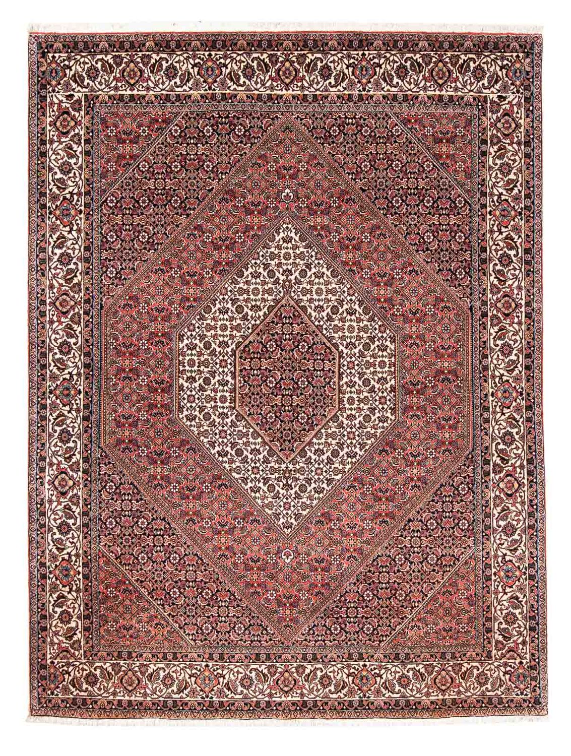 Tapis persan - Bidjar - 227 x 171 cm - rouge clair