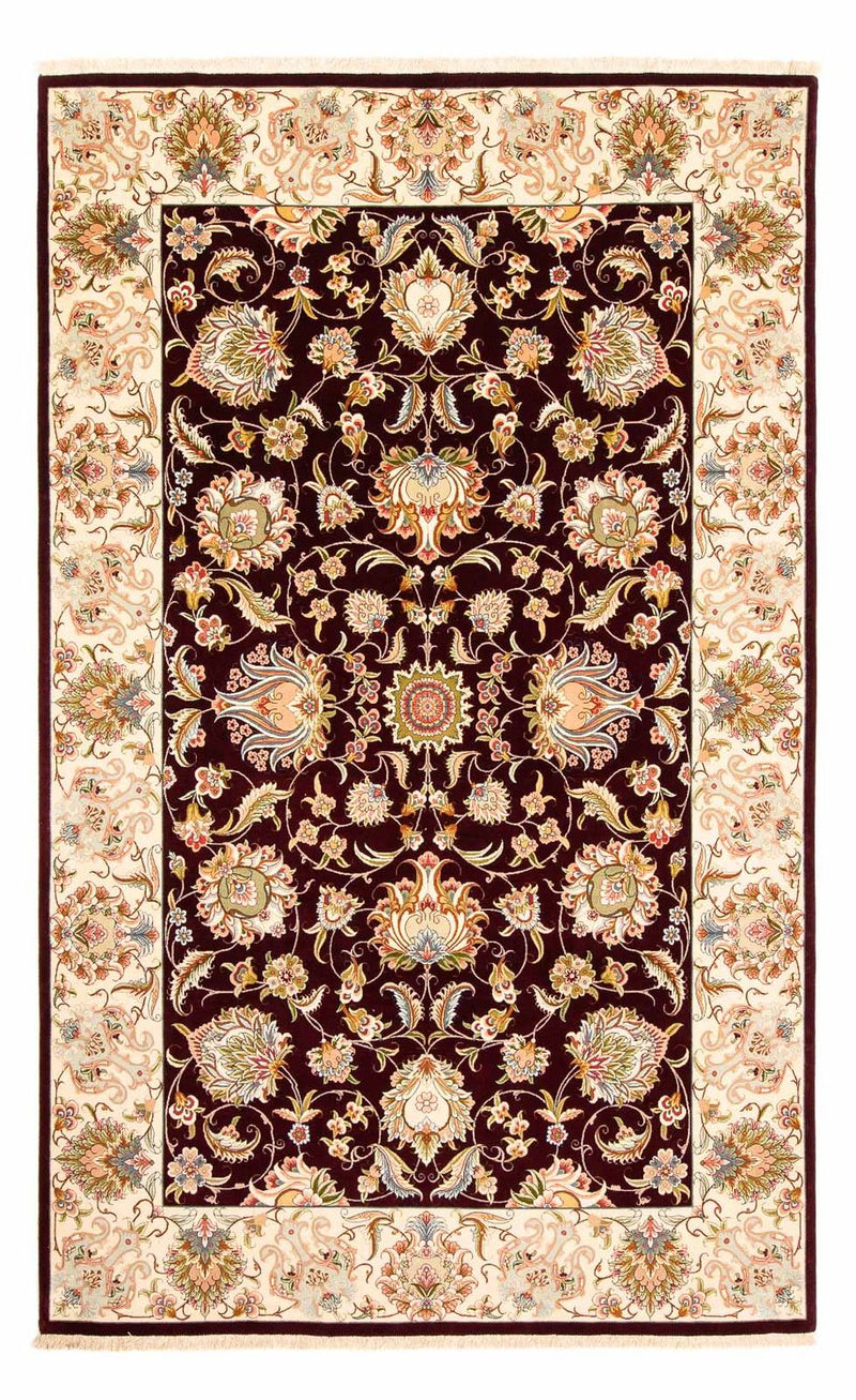 Tapis persan - Tabriz - Royal - 314 x 203 cm - rouge foncé