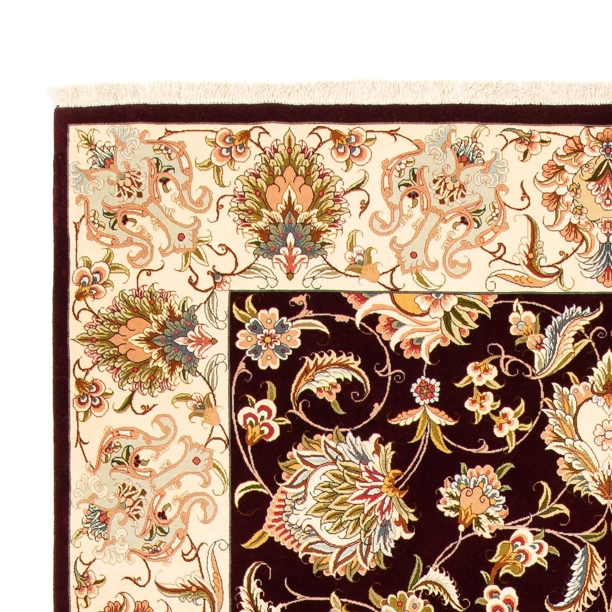 Tapis persan - Tabriz - Royal - 314 x 203 cm - rouge foncé